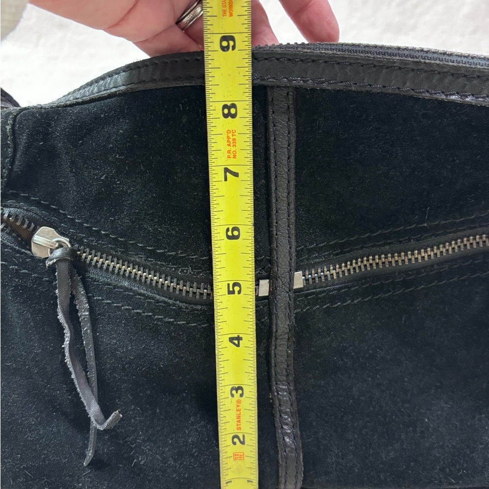 Lucky Brand Black Suede Shoulder Bag - Picture 3 of 13